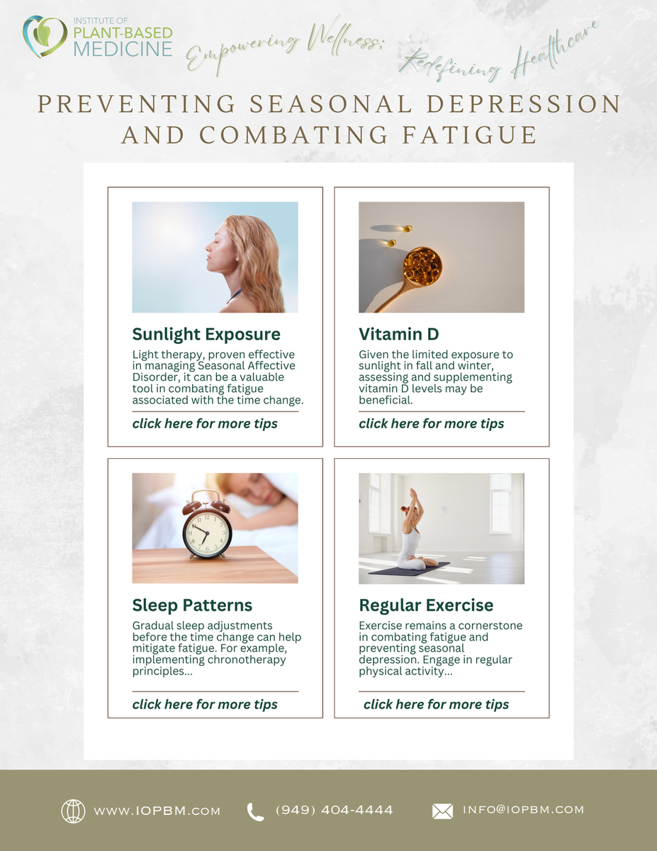 Preventing Seasonal Depression and Combating Fatigue – IOPBM